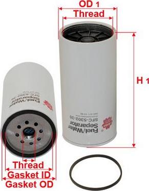 SAKURA Automotive SFC-5302-30 - Water Trap, fuel system car-mod.net