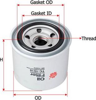SAKURA Automotive TC-1018 - Hydraulic Filter, automatic transmission car-mod.net