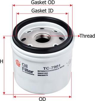 SAKURA Automotive TC-7901 - Hydraulic Filter, automatic transmission car-mod.net