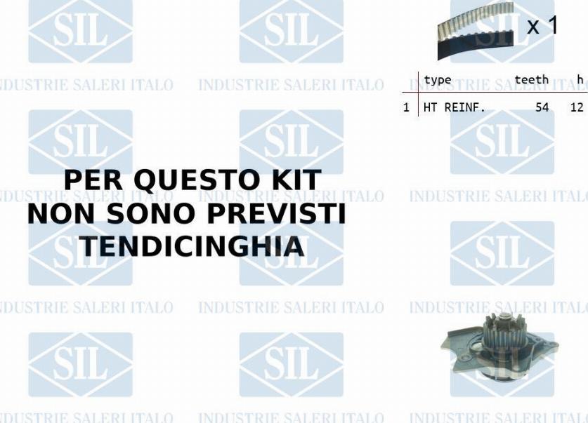 Saleri SIL K1PA1448A - Water Pump & Timing Belt Set car-mod.net