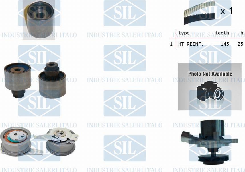 Saleri SIL K2PA1566 - Water Pump & Timing Belt Set car-mod.net