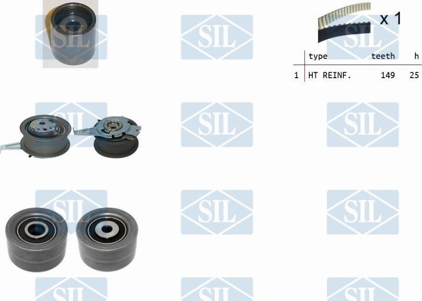 Saleri SIL TK1508 - Timing Belt Set car-mod.net