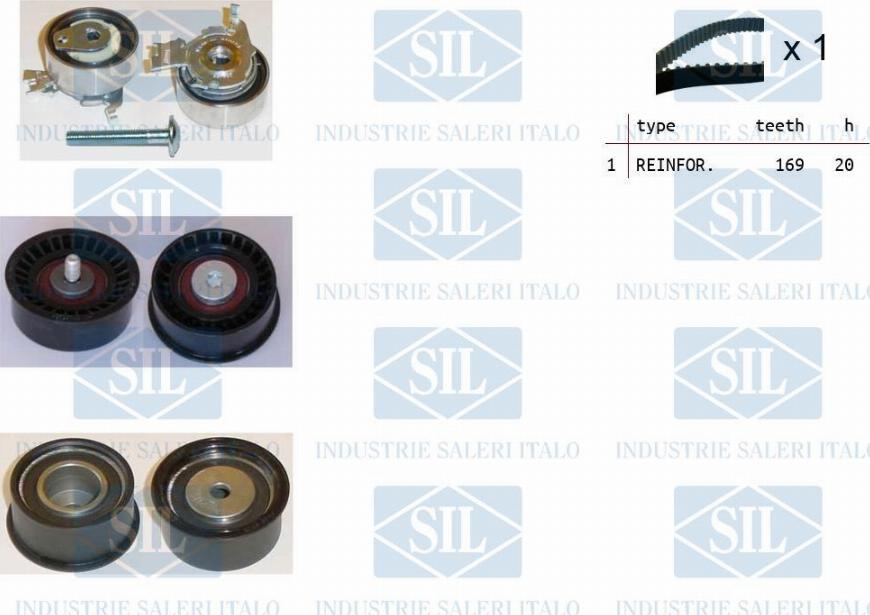 Saleri SIL TK1002 - Timing Belt Set car-mod.net