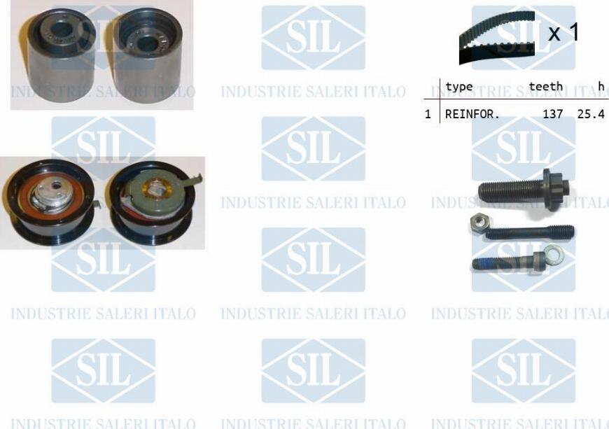 Saleri SIL TK1017 - Timing Belt Set car-mod.net