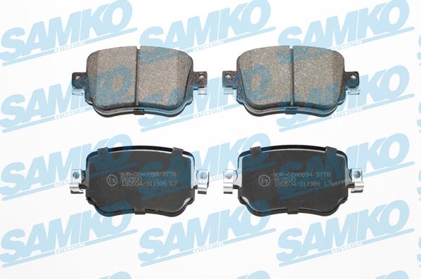 Samko 5SP1986 - Brake Pad Set, disc brake car-mod.net