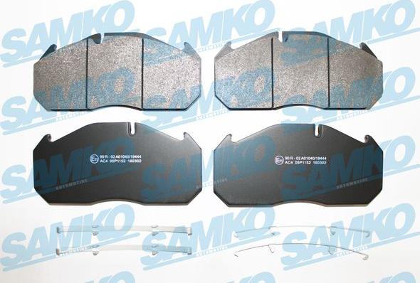 Samko 5SP1152 - Brake Pad Set, disc brake car-mod.net