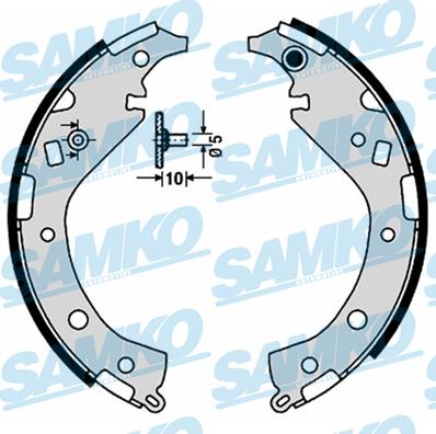 Samko 89170 - Drum Brake Shoe Set car-mod.net