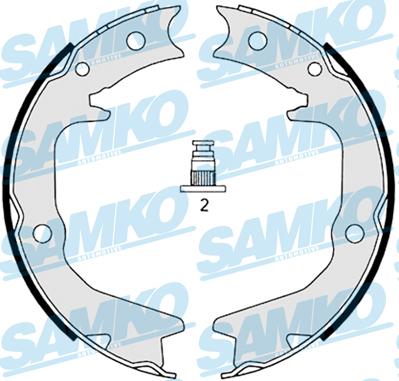 Samko 88920 - Drum Brake Shoe Set car-mod.net