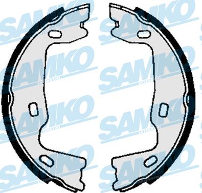 Samko 82570 - Brake Shoe Set, parking brake car-mod.net