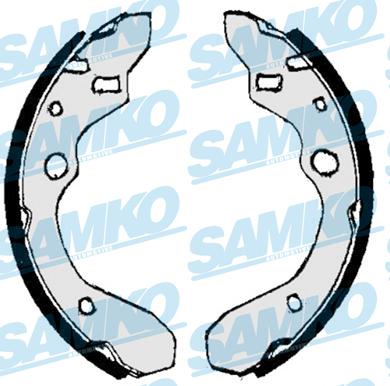 Samko 87010 - Drum Brake Shoe Set car-mod.net