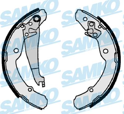 Samko 87300 - Drum Brake Shoe Set car-mod.net