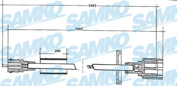 Samko C0053SP - Tacho Shaft car-mod.net
