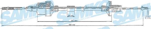 Samko C0123C - Clutch Cable car-mod.net