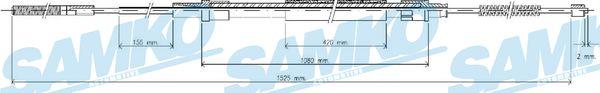 Samko C0303B - Cable, parking brake car-mod.net