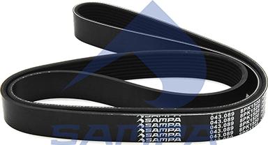 Sampa 043.089 - V-Ribbed Belt car-mod.net