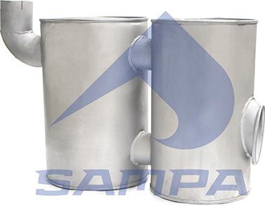 Sampa 061.369 - Middle / End Silencer car-mod.net