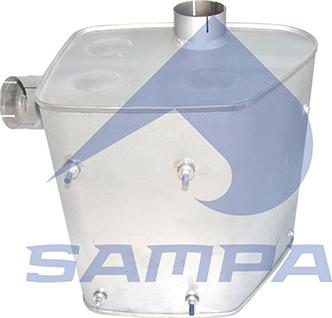 Sampa 021.182 - Middle / End Silencer car-mod.net