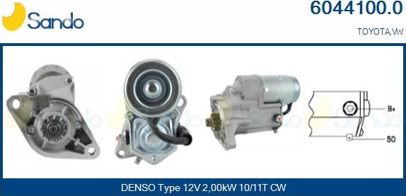 Sando 6044100.0 - Starter car-mod.net