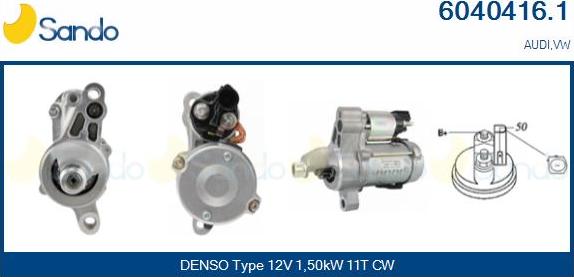Sando 6040416.1 - Starter car-mod.net