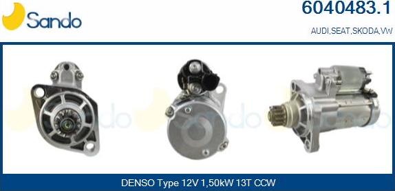 Sando 6040483.1 - Starter car-mod.net