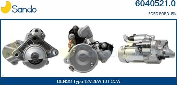 Sando 6040521.0 - Starter car-mod.net