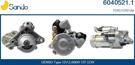 Sando 6040521.1 - Starter car-mod.net