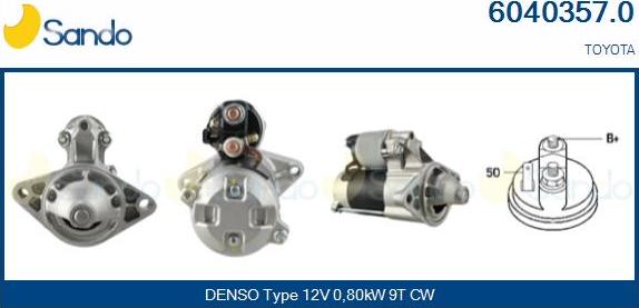 Sando 6040357.0 - Starter car-mod.net