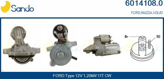Sando 6014108.0 - Starter car-mod.net
