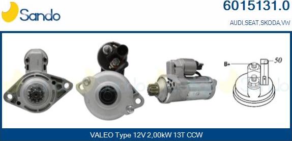 Sando 6015131.0 - Starter car-mod.net