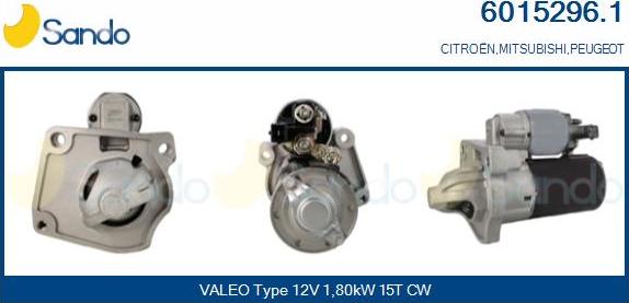 Sando 6015296.1 - Starter car-mod.net