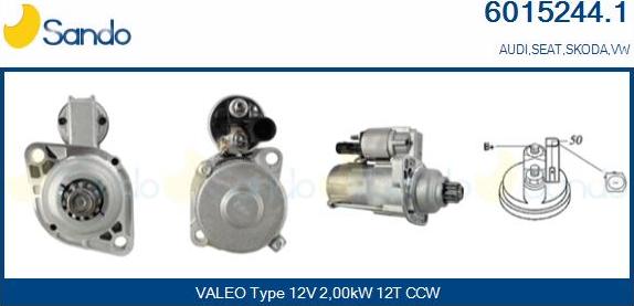 Sando 6015244.1 - Starter car-mod.net