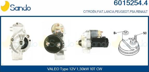 Sando 6015254.4 - Starter car-mod.net