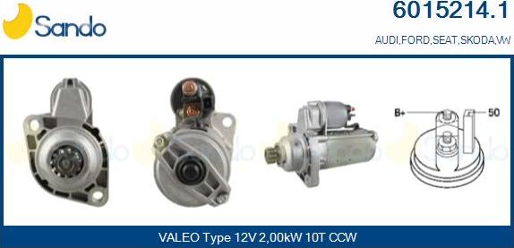Sando 6015214.1 - Starter car-mod.net