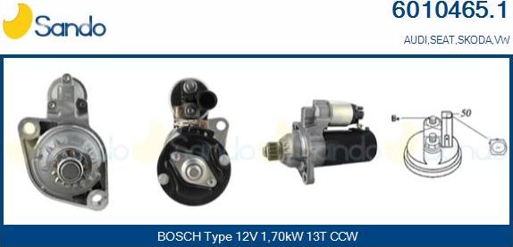 Sando 6010465.1 - Starter car-mod.net