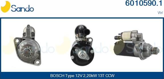Sando 6010590.1 - Starter car-mod.net
