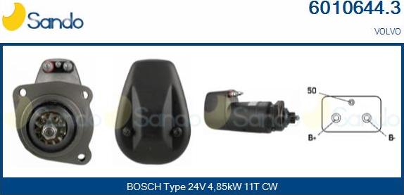 Sando 6010644.3 - Starter car-mod.net