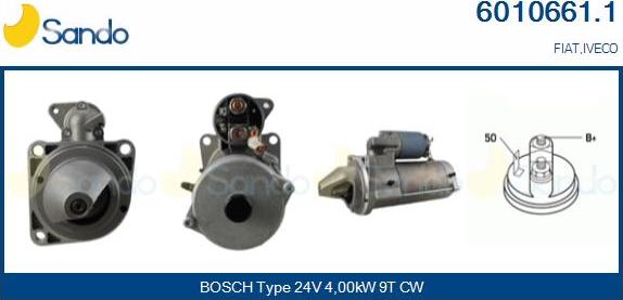Sando 6010661.1 - Starter car-mod.net