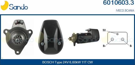 Sando 6010603.3 - Starter car-mod.net