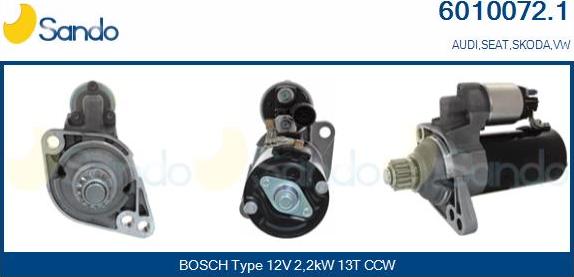 Sando 6010072.1 - Starter car-mod.net