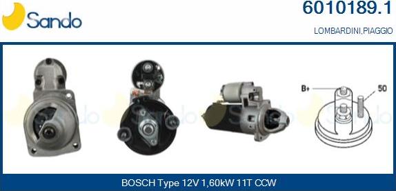 Sando 6010189.1 - Starter car-mod.net