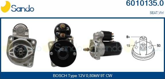 Sando 6010135.0 - Starter car-mod.net