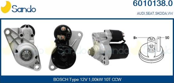 Sando 6010138.0 - Starter car-mod.net