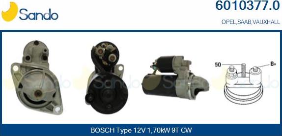 Sando 6010377.0 - Starter car-mod.net