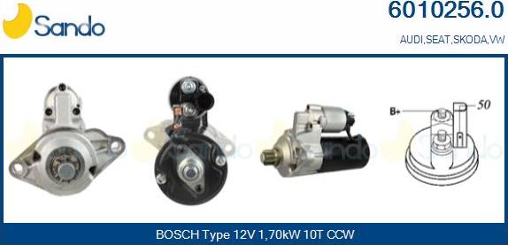 Sando 6010256.0 - Starter car-mod.net