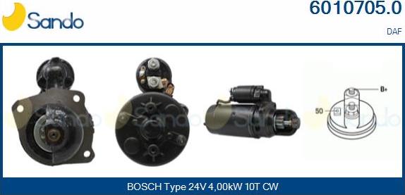 Sando 6010705.0 - Starter car-mod.net