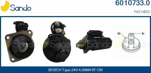 Sando 6010733.0 - Starter car-mod.net