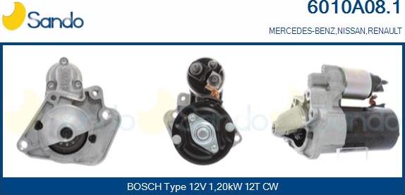 Sando 6010A08.1 - Starter car-mod.net