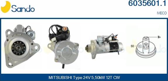 Sando 6035601.1 - Starter car-mod.net