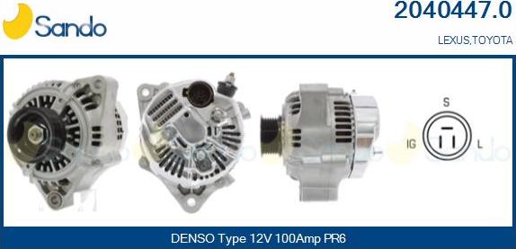 Sando 2040447.0 - Alternator car-mod.net