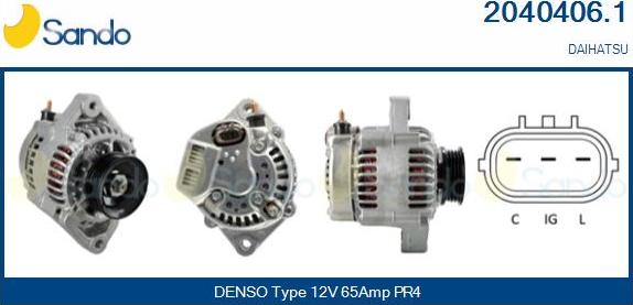 Sando 2040406.1 - Alternator car-mod.net